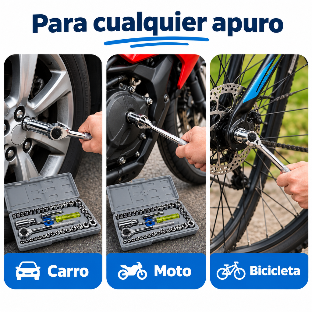 Para carro, moto y bicicleta
