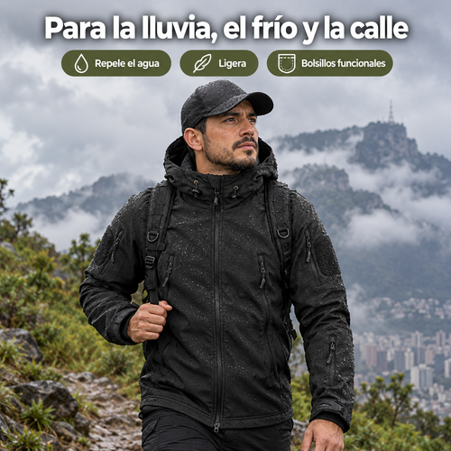 Chaqueta táctica impermeable softshell