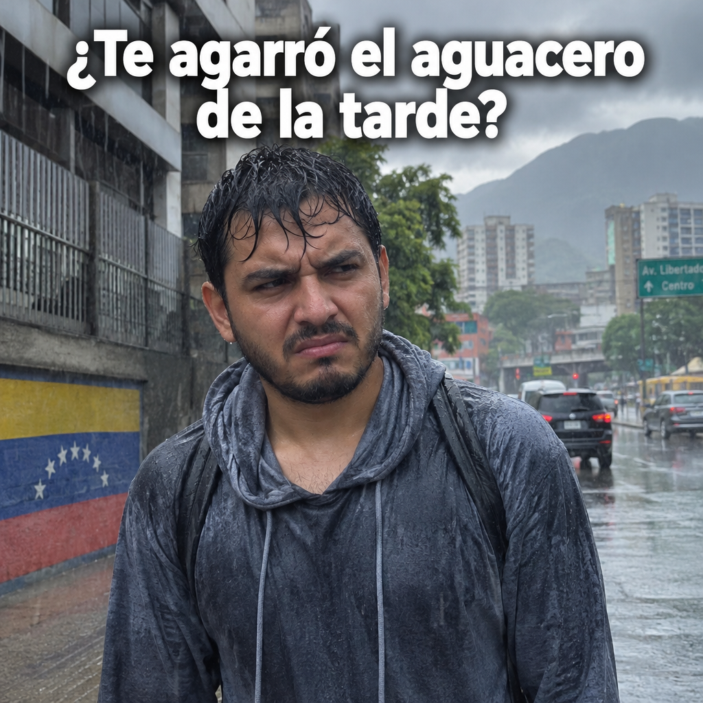 Te agarró el aguacero de la tarde