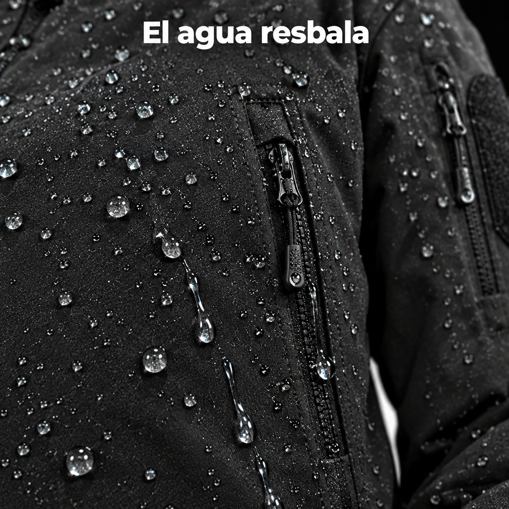 El agua resbala