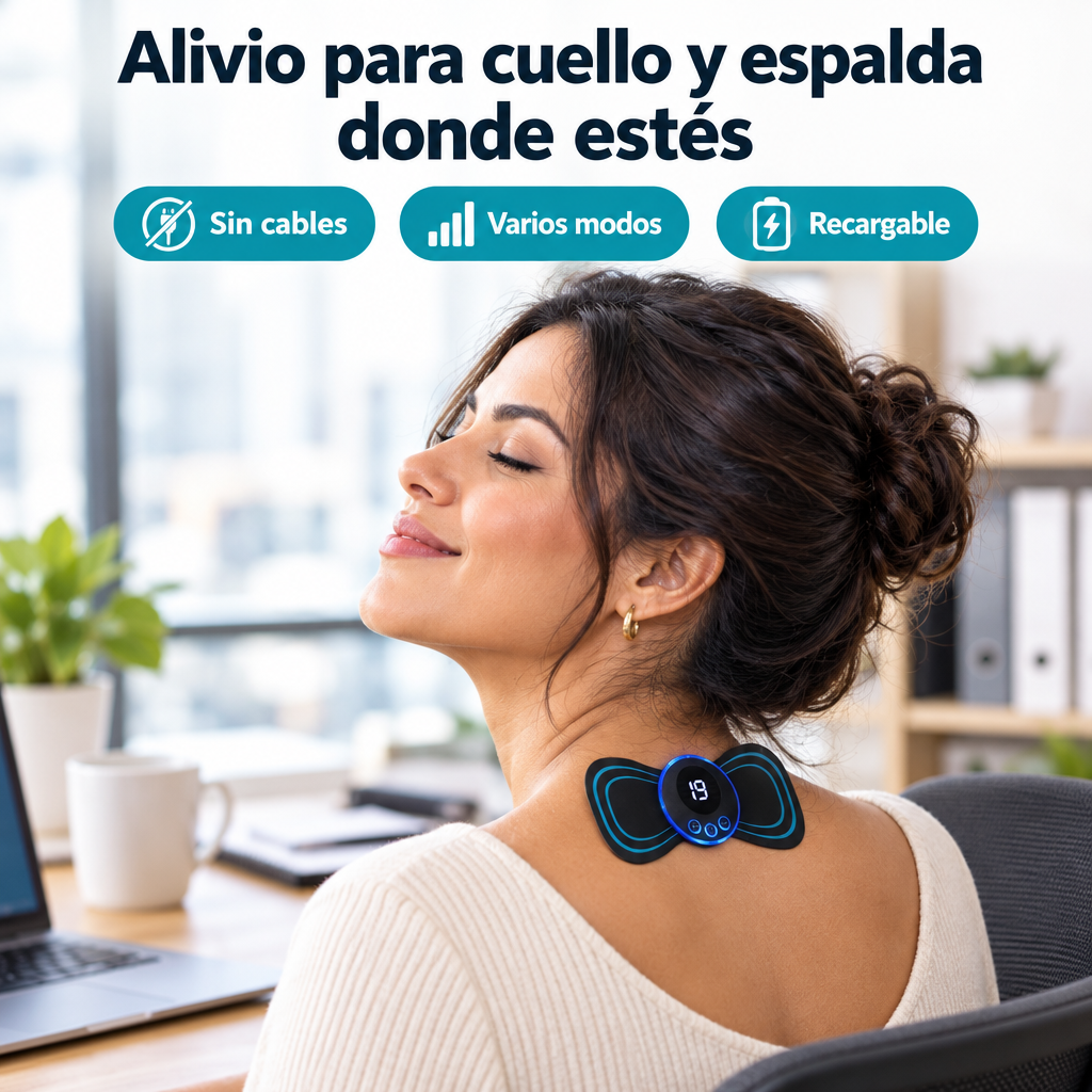 Mini masajeador portátil de electroestimulación