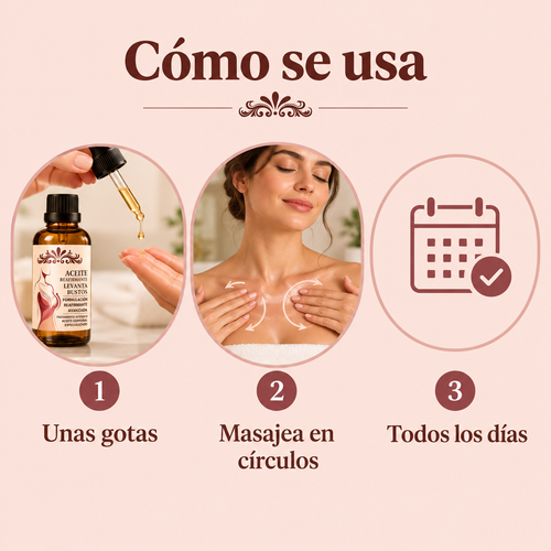 Cómo se usa el aceite para escote